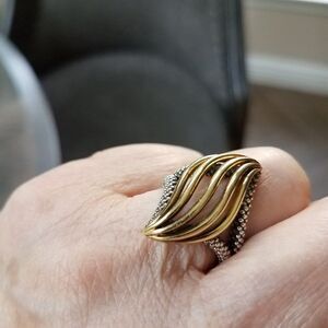 LAGOS ring gold & silver